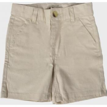 Bermudas de niño La Ormiga con bolsillos laterales y trabillas en color crudo