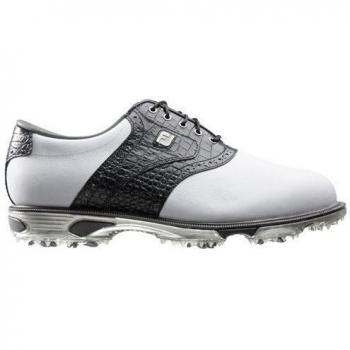 FootJoy Dryjoys Tour - Zapatos de golf para hombre, color blanco / negro, talla 43