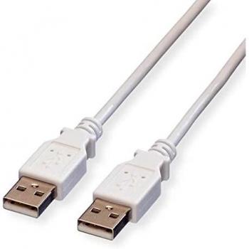 VALUE Cable USB 2.0, tipo A-A, blanco, 1,8 m