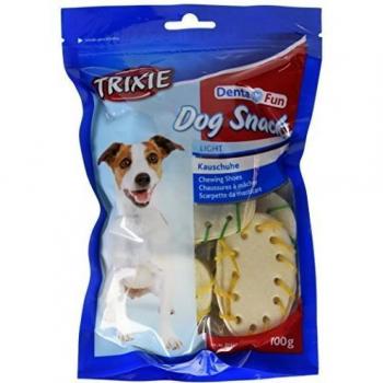 TRIXIE 10 Zapatitos Piel Masticable, 7 cm, 100 g, Perro