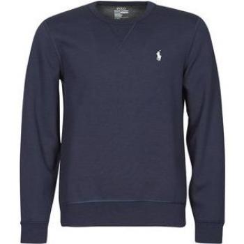 Polo Ralph Lauren para hombre. Jersey de manga larga con cuello redondo y logo de pony player en tecnología de doble tejido de jogging