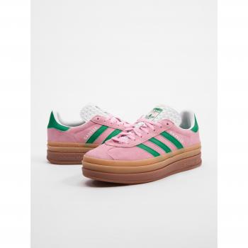 Adidas Originals Women's Gazelle Bold Sneakers - Pink/Green/White, Size 38