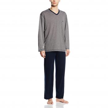 Ceceba Pyjama, V-Ausschn.-Pijama Hombre, Grau