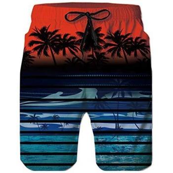 Spreadhoodie Hombre Bañadores Moda 3D Patrón Impreso Secado Rápido Bañadores Natacion Ligero Shorts Tallas Grandes para Playa Vacaciones L