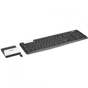 Logitech K375s Multi-Device Wireless Keyboard, QWERTZ German Layout- Graphite Black/White