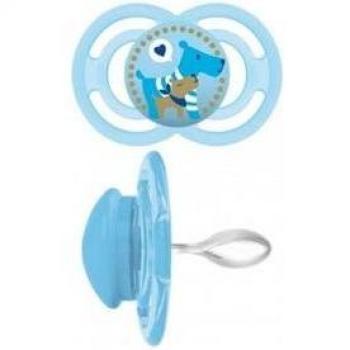 MAM Chupete Original Silicona Mate 16+ Meses Pack Azul y Beige - 2 Unidades
