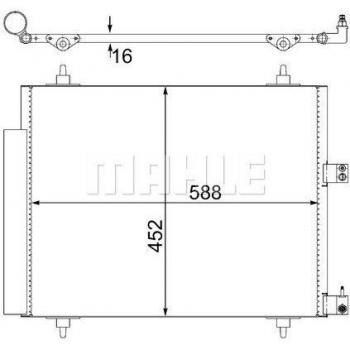 Condensador de Aire Acondicionado BEHR 8FC351305-221 y MAHLE ORIGINAL AC 515 000S