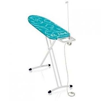 Leifheit Tabla de planchar plegable Air Board M Solid Plus para planchas de vapor, mesa de planchar ultraligera, tabla de planchado en menos tiempo