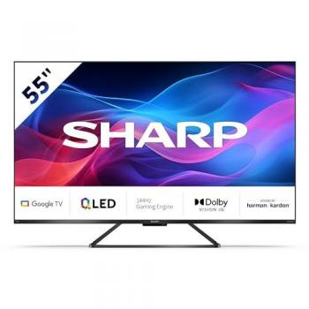 Sharp 55 QLED 4K Ultra HD Smart TV Google TV Frameless 144Hz