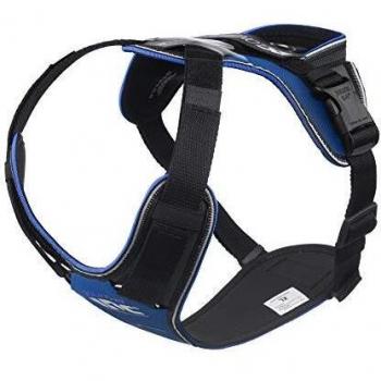 Arnés para perros Julius K9 Longwalk IDC Azul XL, arnés cómodo y ligero para caminar y trekking