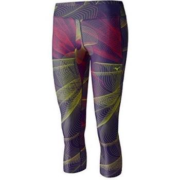 Mizuno Multi Lotus 3/4 Tights Parachute Purple Multi XS