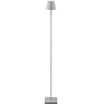 Lámpara de pie LED recargable Nuindie redonda IP54 blanca nieve 2.2W 180lm 2700K dimmable
