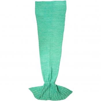 Fisura Manta Sirena Verde Menta 180x90cm 600gr Cola Sirenita Adulto Mujer Super Suave, Poliester, Grande