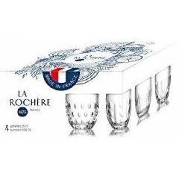 La Rochère Assorted Set of 4 Troquet Tumblers (25cl)