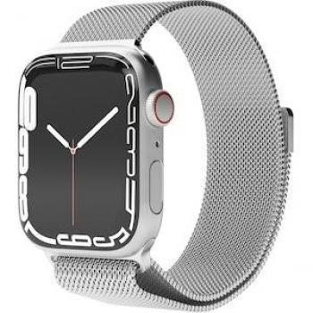 Correa de Reloj Milanesa de Acero Inoxidable Plata para Apple Watch 38/40/41 mm