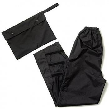 SPIDI Ropa impermeable para motocicleta Atlantis, color negro, talla XXL