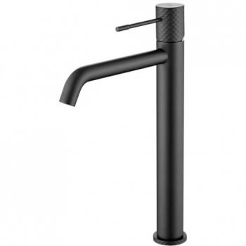 Grifo monomando lavabo alto Génova negro mate IMEX BDG053-3NG