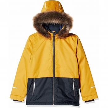 NAME IT Nkmsnow08 Jacket Block 1fo Chaqueta, Golden Orange, 116 para Niños