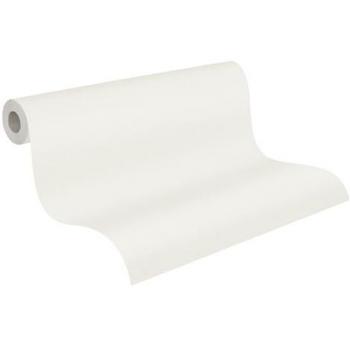 Papel Pintado Vinílico Texturizado Blanco con Relieve, Fácil Instalación - A.S. Création Trendwall