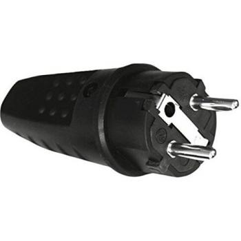 Silver Electronics 9172 Clavija macho IP44, Negro