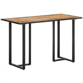 Mesa de comedor 120 cm en madera maciza de mango crudo y rugosa Vidaxl