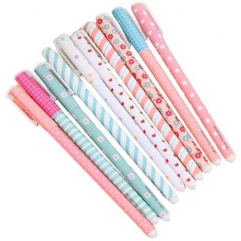 Leisial 10 Unidades Bolígrafos de Tinta Gel de Creativas Lindo Kawaii Papelería Subrayadores de Colores Multicolor