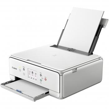 Impresora Multifuncional Canon PIXMA TS6151 Blanca con Wifi, Bluetooth y Pantalla Táctil de 7.5cm, Inyección de Tinta Independiente y Dúplex A4