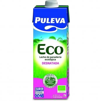 PULEVA Leche Ecológica Desnatada square 6x1 lt.