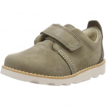 Clarks Crown Park T, Mocasines para Niños, Verde