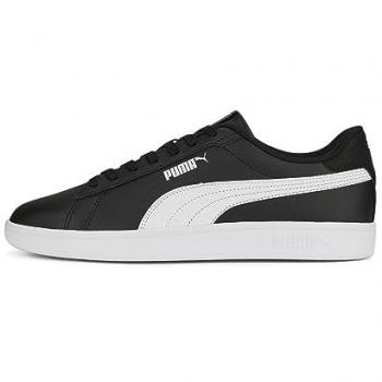 Zapatillas Puma Smash 3.0 L negras y blancas para hombre, talla 42.5