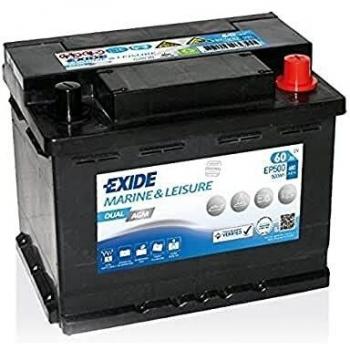 Exide EP500 Dual AGM ocio Marino recargable