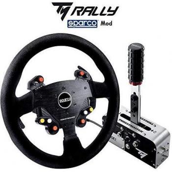 ThrustMaster Rally Race Gear - Addon Sparco R383 Mod + TSS Handbrake Sparco Mod Plus, Freno de Mano Progresivo y Caja de Cambios secuencial multiplataforma con Licencia Oficial de Sparco