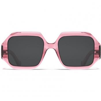 Gafas de sol Holbox con montura negra y lentes polarizadas de espejo azul