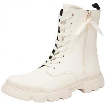 Botas Geox para Niña Modelo J Junette G, Ankle Barco, Color Marfil Claro, Talla 32 EU