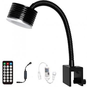 Lominie Luz LED para Acuario, WiFi de Espectro Completo y Control Remoto, Lámpara para Pecera, 4 Canales Regulables para Tanque de Acuario de Arrecife de Coral de Agua Salada