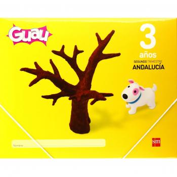 Guau 3 anos 2 trimestre andalucia 9788467561708