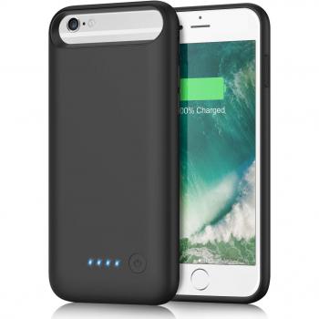 Funda Bateria para iPhone 6s / 6 / 7/ 8, Yacikos 6000mAh Carcasa Bateria Externa Portatil Recargable Protector Cargador