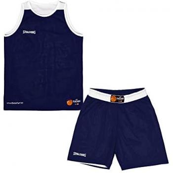 Spalding Conjunto Double Face de Maillot y Pantalón Corto para Niños en Color Marino