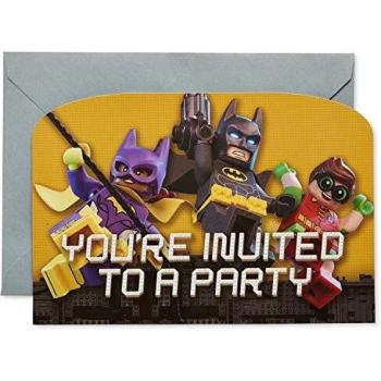 LEGO Batman película invitaciones de fiesta 8pk