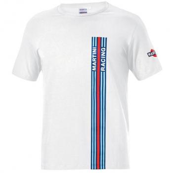Camiseta de Manga Corta Sparco BIG STRIPES Blanco Talla M