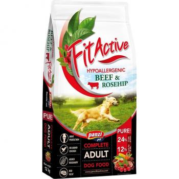 FitActive Pure Hypoallergenic vacuno y rosa mosqueta - 12 kg