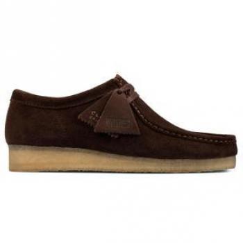 Clarks Originals Wallabee Dark Brown Suede Men's Shoes UK Size 10.5