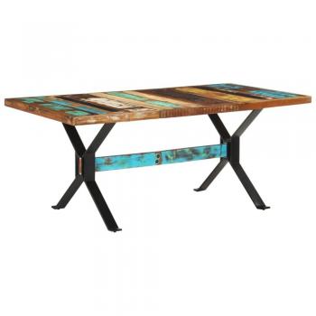 Reclaimed Solid Wood Dining Table 180x90 cm