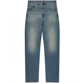 Mm6 Maison Margiela Men's Wide-Leg Denim Jeans in Clear Blue | Size 31 | SH0LA0010S30589980