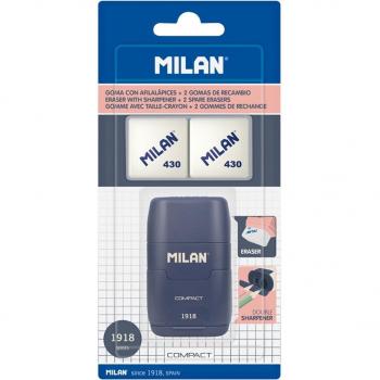 MILAN Blíster Afilaborra Compact Serie 1918 Azul + 2 Gomas de Recambio
