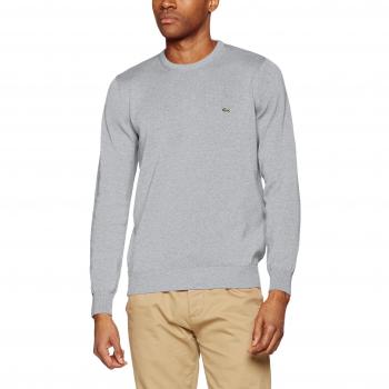 Lacoste AH4888, Suéter para Hombre, Gris
