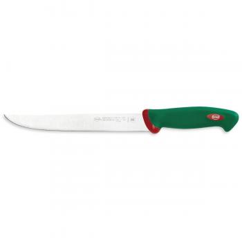 Cuchillo de Asado Profesional Sanelli Premana 24 cm, Acero Inoxidable, Mango Antideslizante Verde