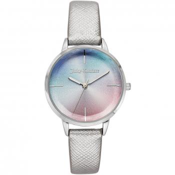 Juicy Couture Women's Transparent Quartz Watch JC1257LBSI (34 mm)