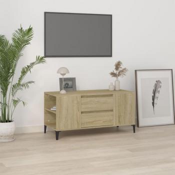 Mueble de TV madera contrachapada roble Sonoma 102x44,5x50 cm