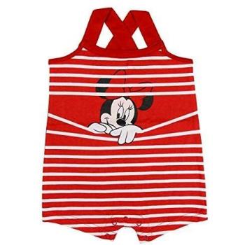 CERDÁ LIFE'S LITTLE MOMENTS Bebe Niña de Disney Minnie Mouse-100% Algodon Pelele, Rojo, 12 Meses para Bebés